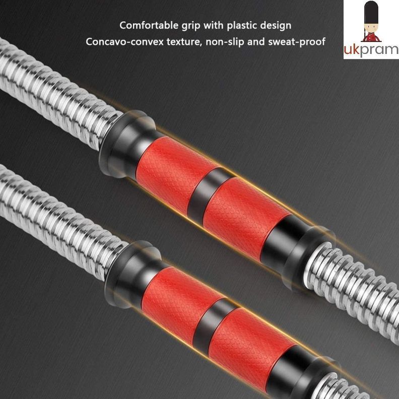 Set Mancuernas Y Barra 60kg Ajustables Acero Inoxidable-3