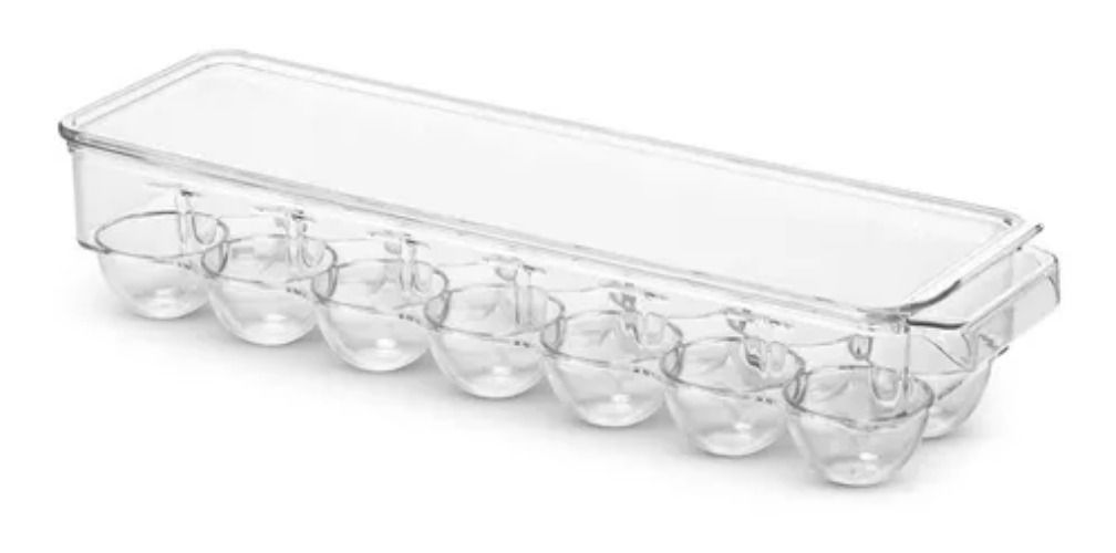 Organizador Plástico Almacenador Transparente 12 Huevos-2