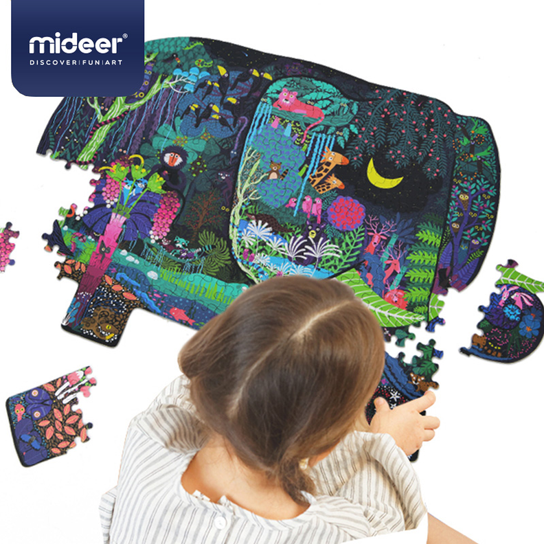 PUZZLE 280PCS CON FORMA, SUEÑO DE ELEFANTE-2