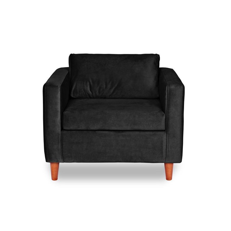 SOFA SICILIA 1C TELA  VELVET  NEGRO-0
