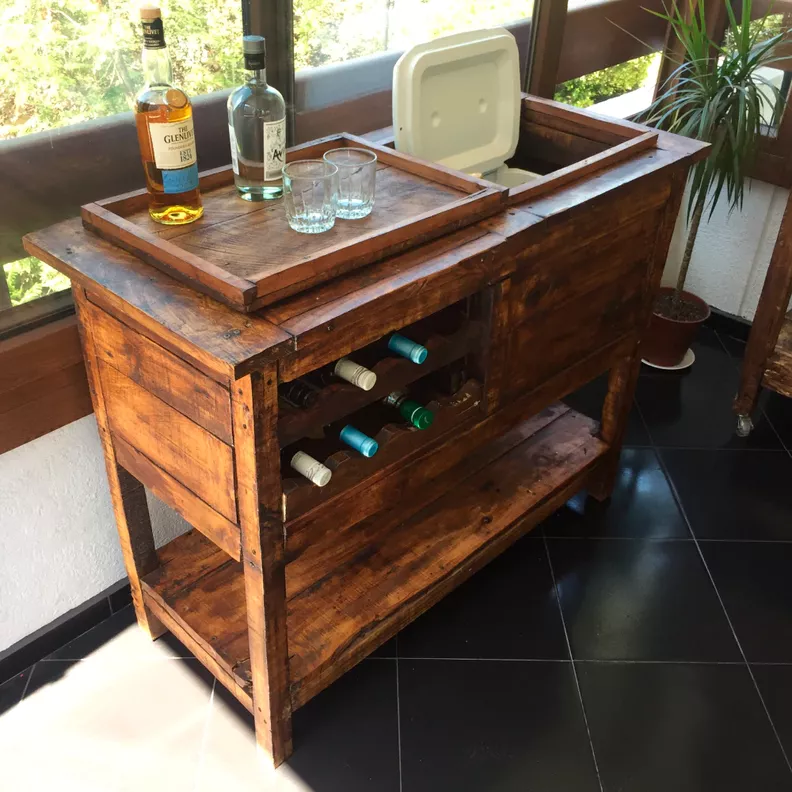 Bar Cooler Madera Reciclada-1