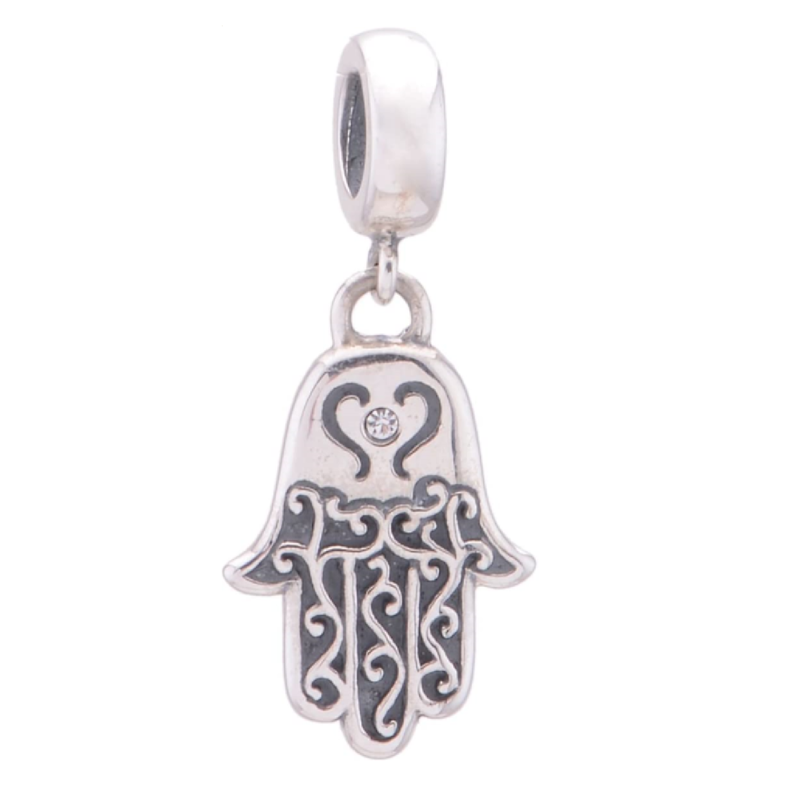 Charm Mano de Fátima en Plata Fina 925 SILVER HEART-1