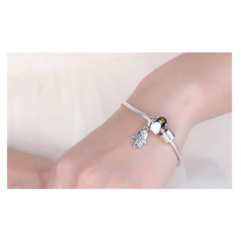 Charm Mano de Fátima en Plata Fina 925 SILVER HEART-2