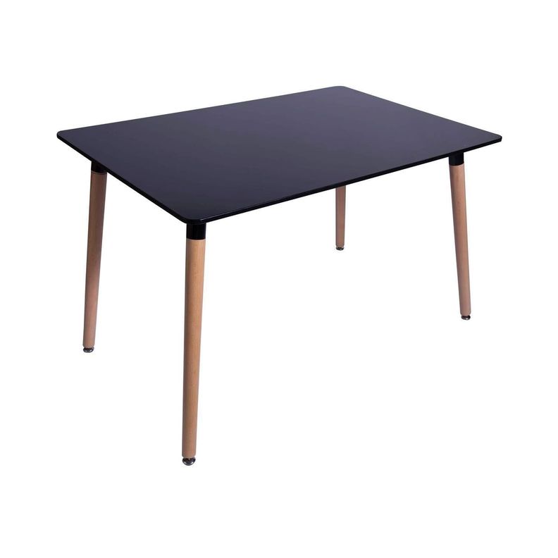 MESA DE COMEDOR EAMES RECTANGULAR NEGRA-2