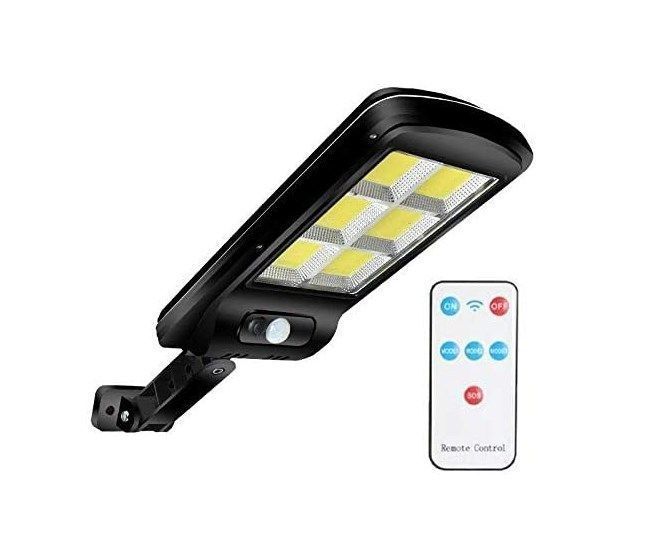 Foco Solar De 120w Tipo Poste Luz Fria+control+base+sensor-1