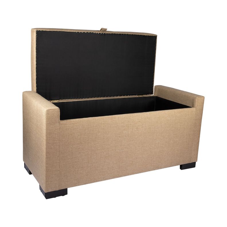 Banqueta con Baúl Leyzy Beige Omega 40X55X105 cm Máxima Design-2