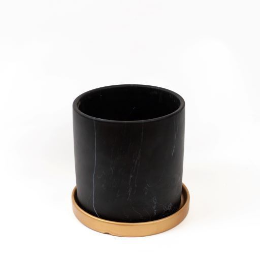 Macetero Nordico Negro S (Macetero de Ceramica)-0