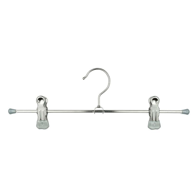 Set de 10 Colgadores Clip Para Pantalón y/o Falda, K40/D Silver-3
