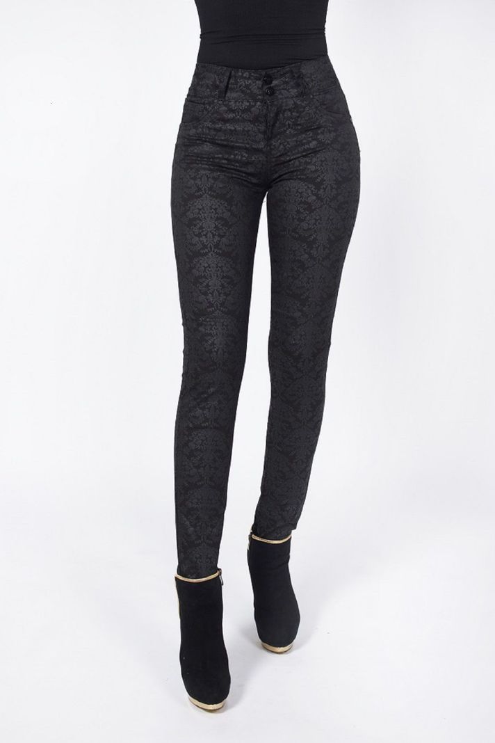 Pantalon gabardina t.a. estampado pitillo-0