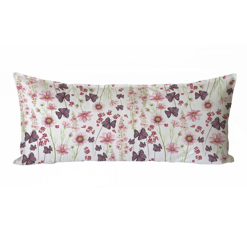FUNDA COJÍN ALGODÓN PRIMAVERA ROSA XL-0
