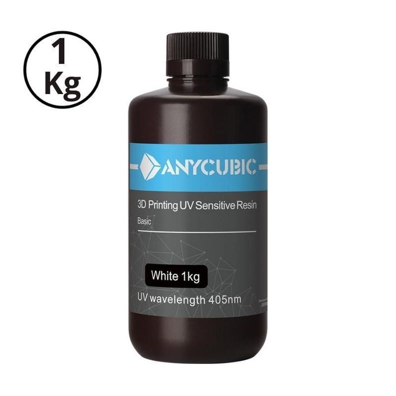 Resina Para Impresoras Anycubic 3D 1000g Blanca-0