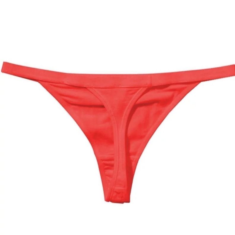 Tanga Colaless Femenino, Cómodo y Sensual. Rojo Pasión.-0