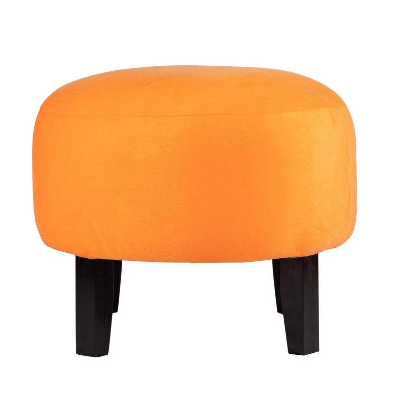 Pouf Jack Naranjo Felpa 48x48x40 cm Máxima Design-0