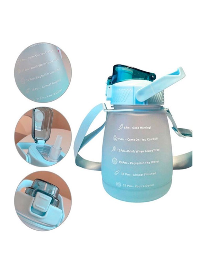 botella para agua motivacional verde 1.3 l-1