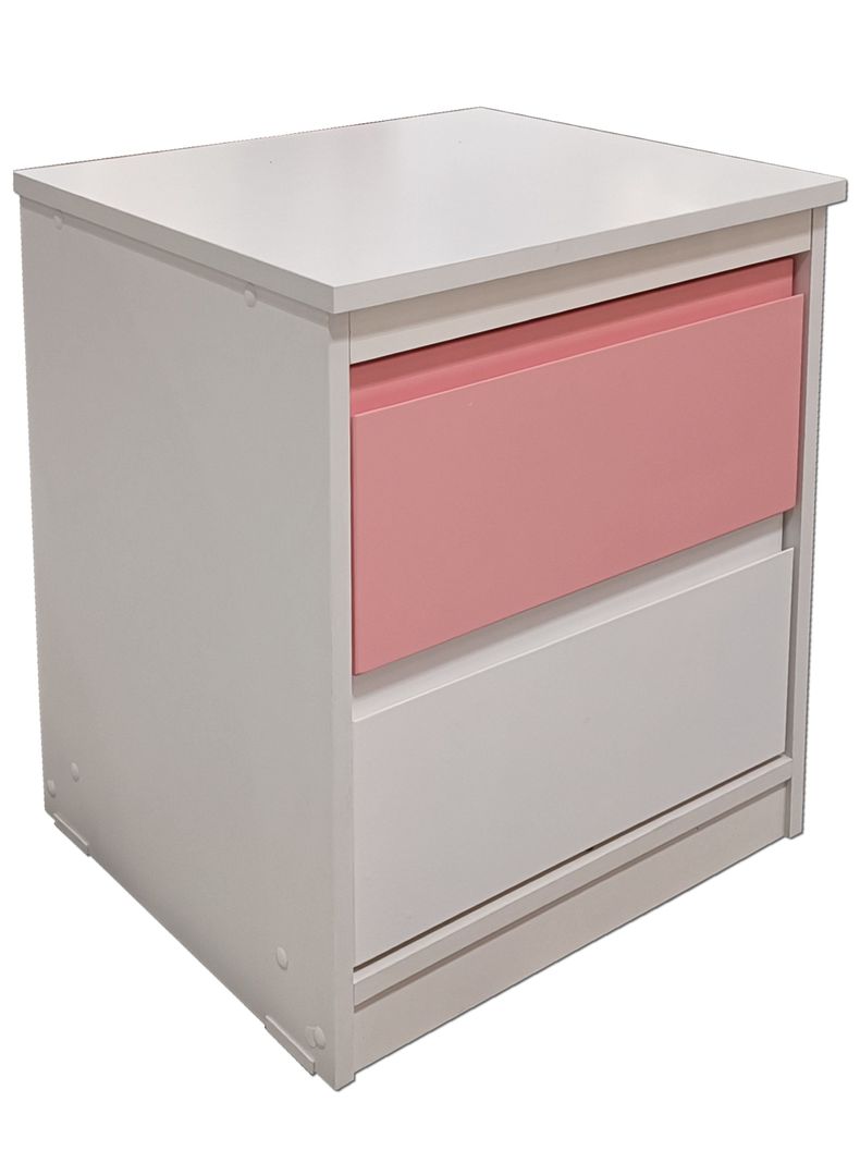 Velador 2 C Minimal  Rosado Blanco-1