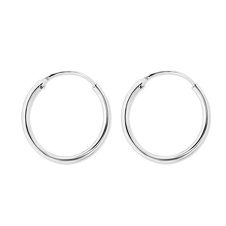 Aros de Plata 925 Argollas 25mm - Mabelita-0