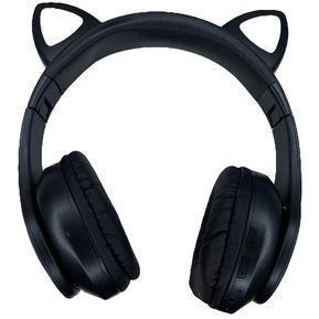 Audifonos Bluetooth Orejitas De Gato Con Luz Negr-4