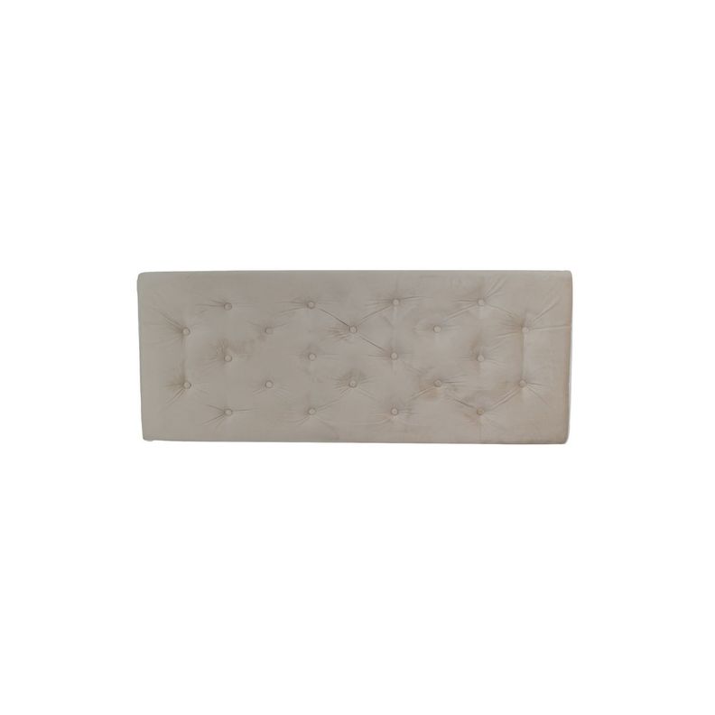 Respaldo 2 plazas Botone Beige Felpa Beige Natural
