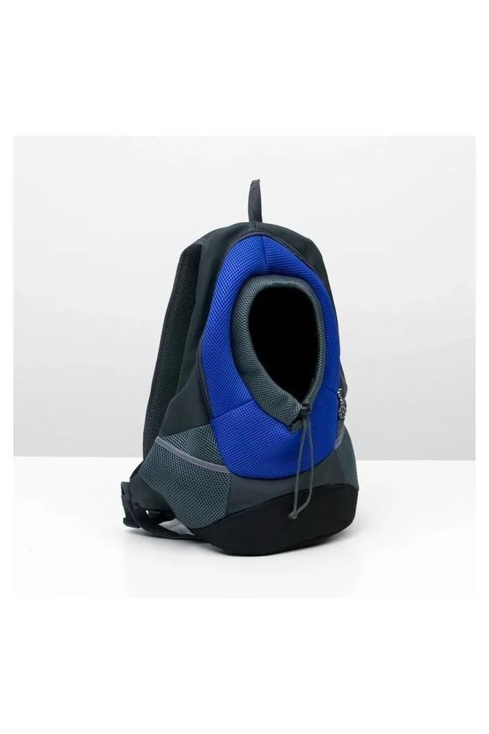 Mochila Transporte Mascotas Bolso Transpirable azul-3