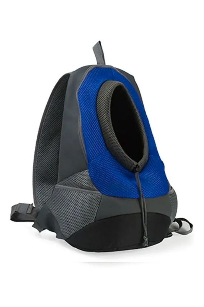 Mochila Transporte Mascotas Bolso Transpirable azul-0