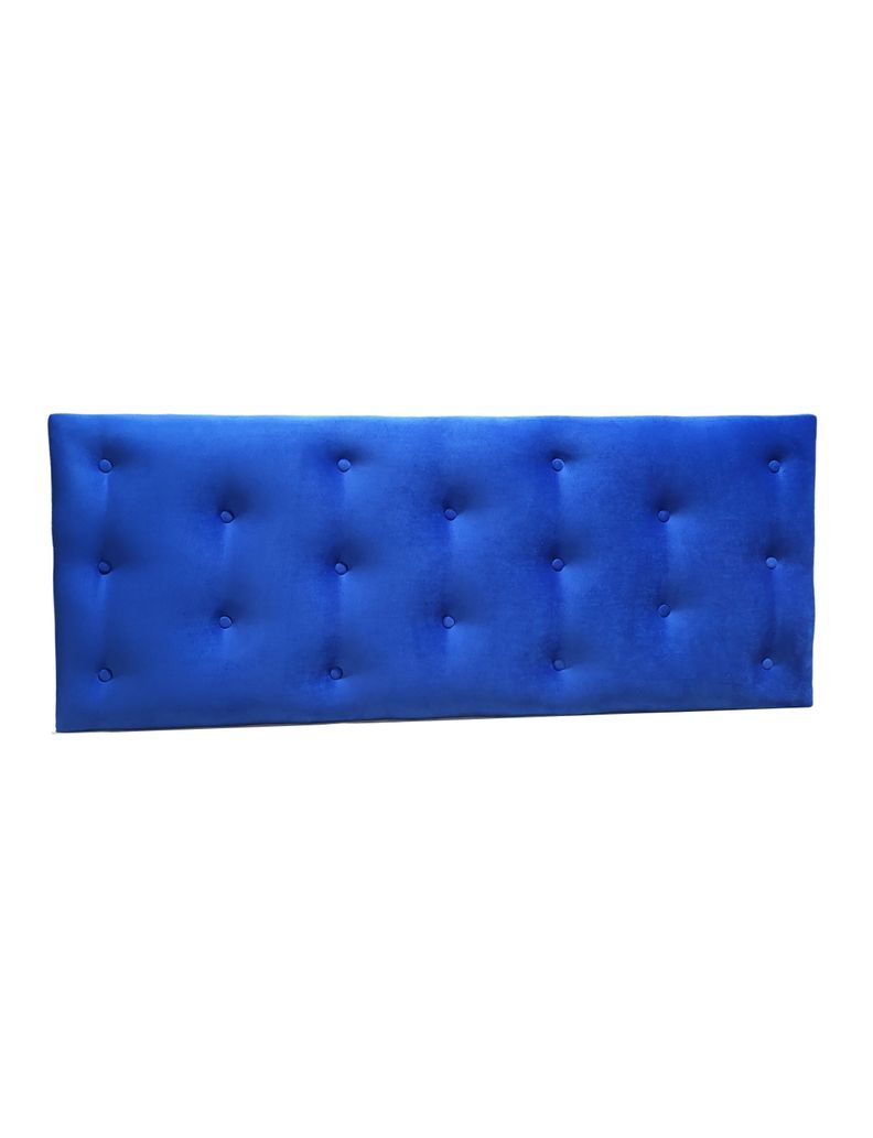 Respaldo 2 Plazas Azul Felpa Muebles Rimar