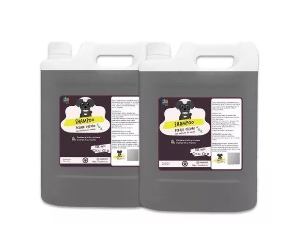 Pack 2 Shampoo De Romero Pelaje Negro 5 Lt Perros & Mascotas-0