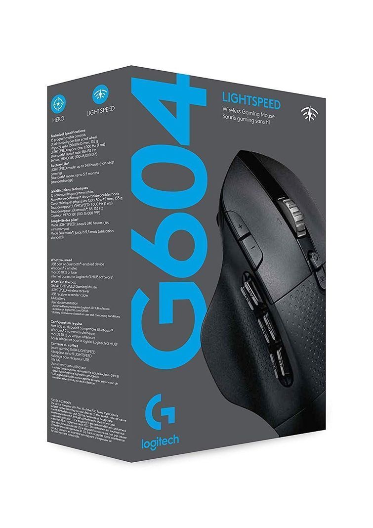 Mouse Logitech G604 Lightspeed, 15 Botones-4