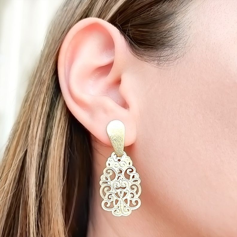 Aros Dani Enchapado Oro 18K-1