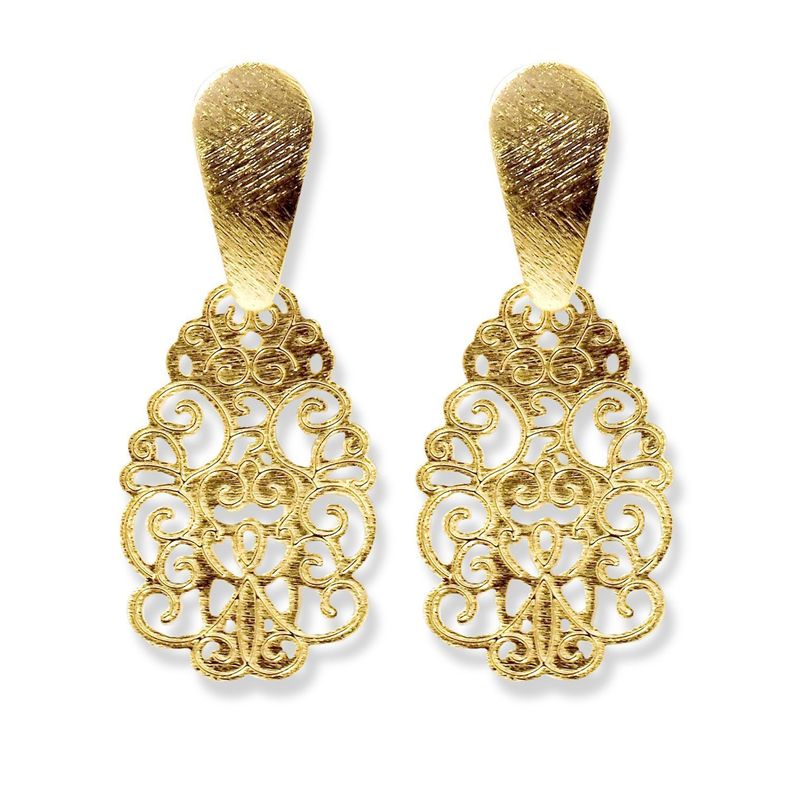 Aros Dani Enchapado Oro 18K-0