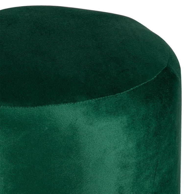 Pouf Bird Verde Botella Felpa 35x35x45 cm Máxima Design-3