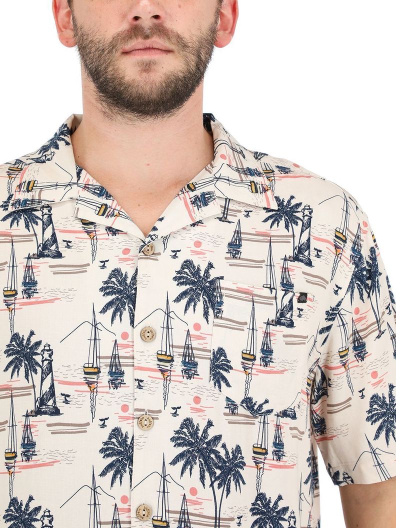 Guayabera Beige Hombre-3