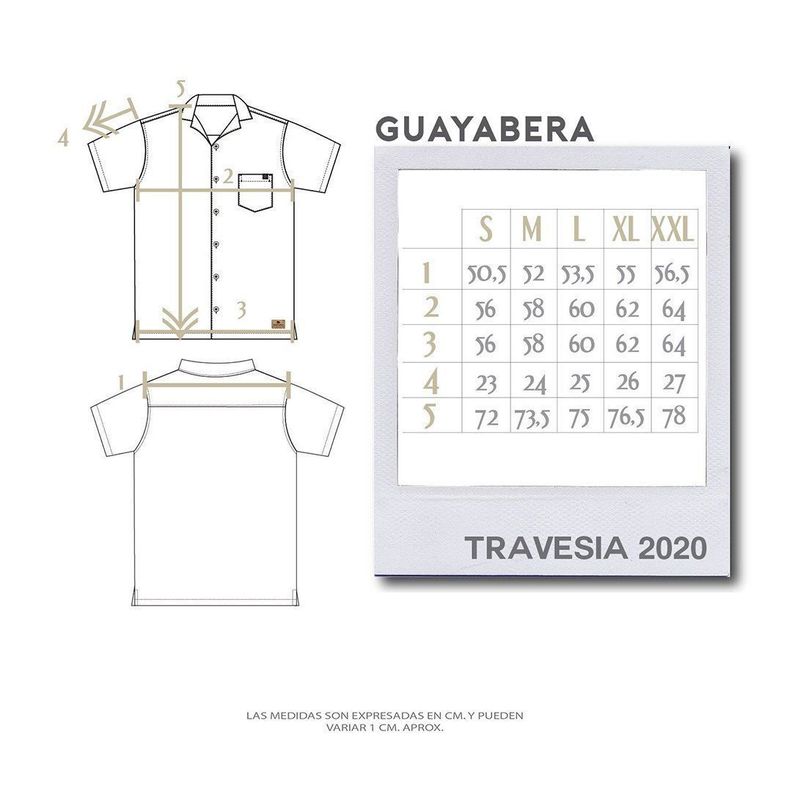 Guayabera Beige Hombre-4