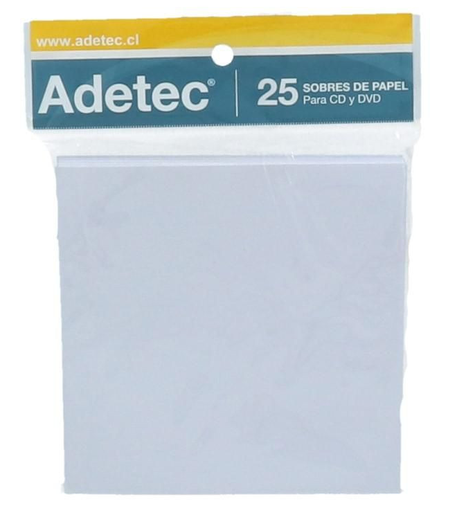 Sobres Papel Para Dvd, Cd Pack 25 Unidades-0