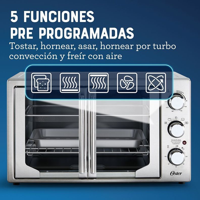 Horno Oster® con freidora de aire y antiadherente TSSTTVFDMAFNS-3