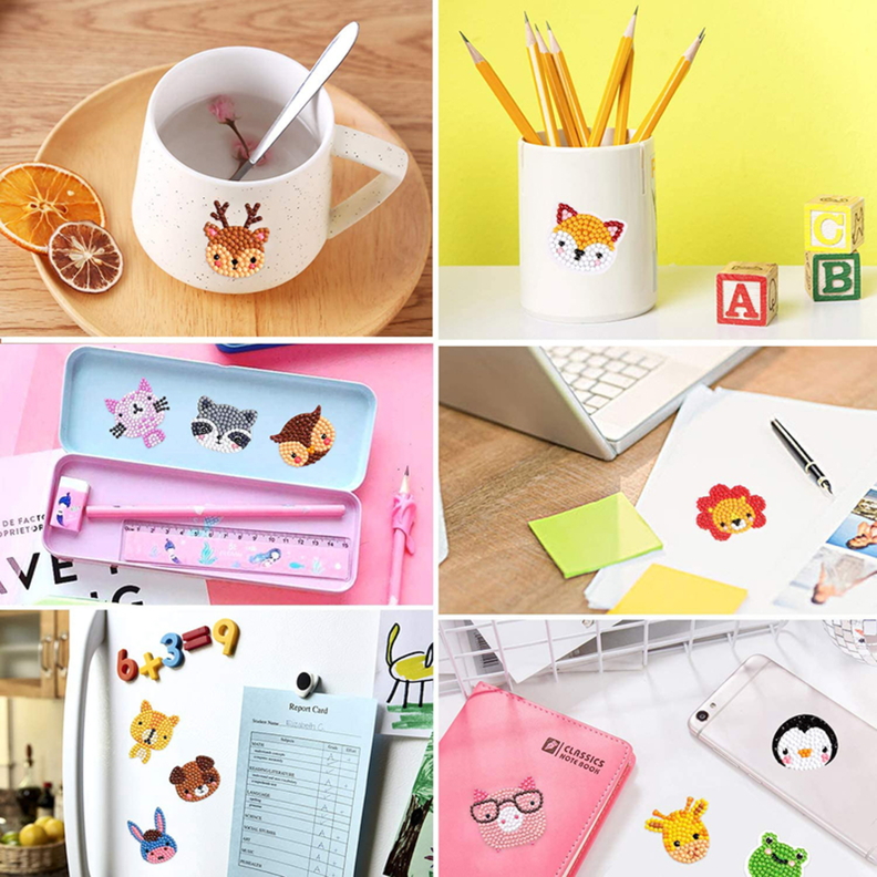 Kit Stickers pintura con diamantes - Superheroes II-1