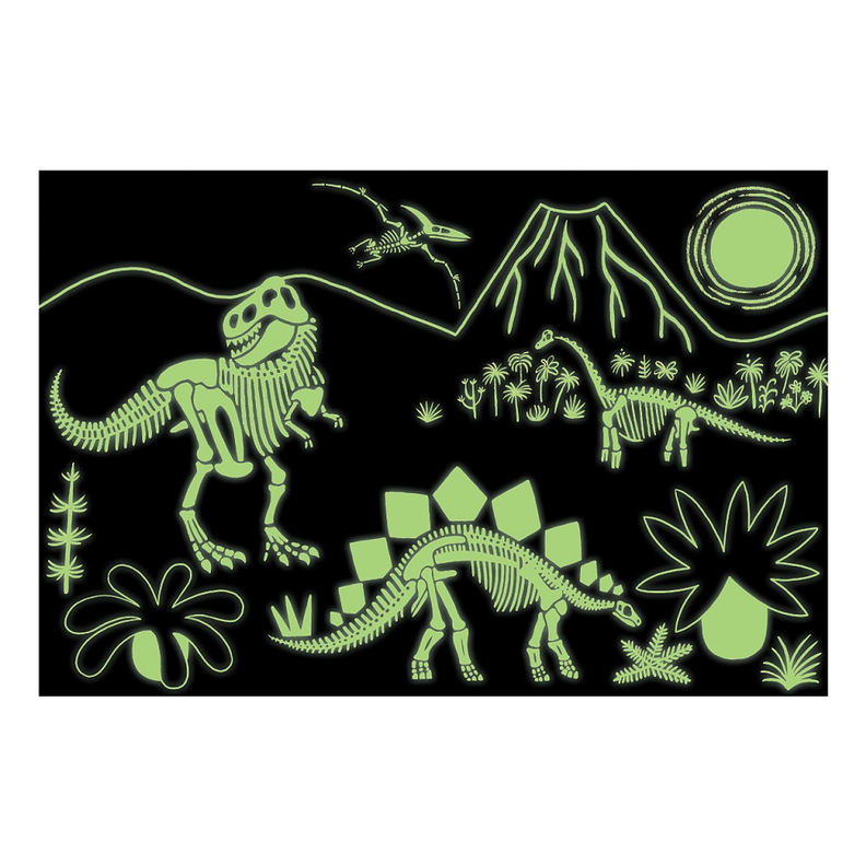 PUZZLE 100PCS BRILLA EN LA OSCURIDAD, DINOSAURIOS-1