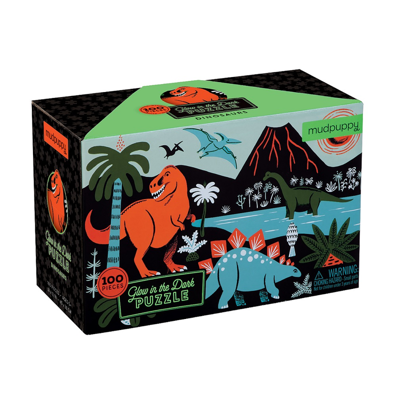 PUZZLE 100PCS BRILLA EN LA OSCURIDAD, DINOSAURIOS-2