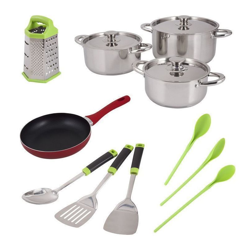 Bateria de Cocina + Utensilios 14 Piezas AH35 - ArtHome-0
