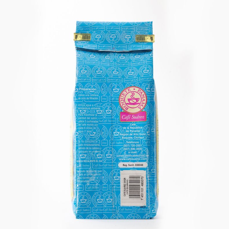 Café Premium Orgánico Molido 400 Gramos Café Suarez, Boquete Panamá-1
