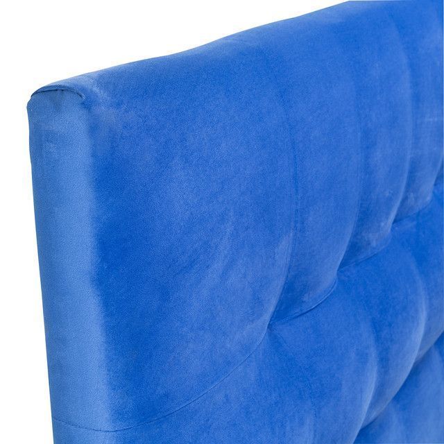 Respaldo Alicante Con Patas Felpa King Azul-1