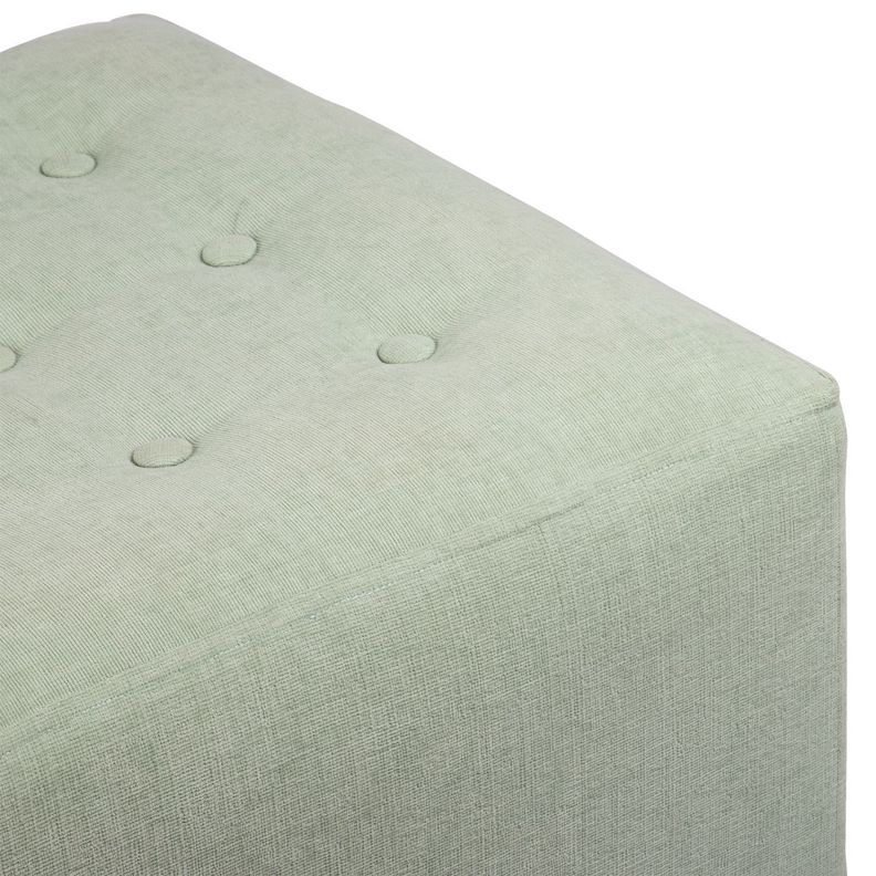 Pouf Alejandro Diseño Verde Agua 54x54x44 cm Máxima Design-2