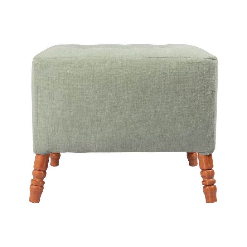 Pouf Alejandro Diseño Verde Agua 54x54x44 cm Máxima Design-0
