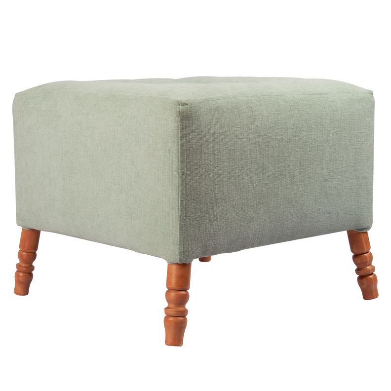 Pouf Alejandro Diseño Verde Agua 54x54x44 cm Máxima Design-1