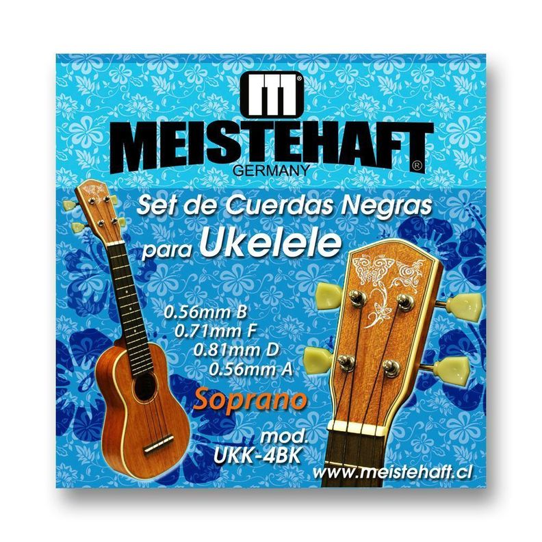 SET DE CUERDAS PARA UKELELE NEGRAS MEISTEHAFT-0