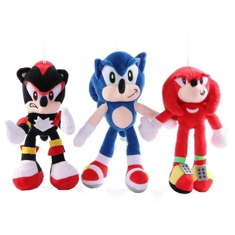 Juguete Pack 6 Peluche Sonic Y Sus Amigos 28cm Infantil-0