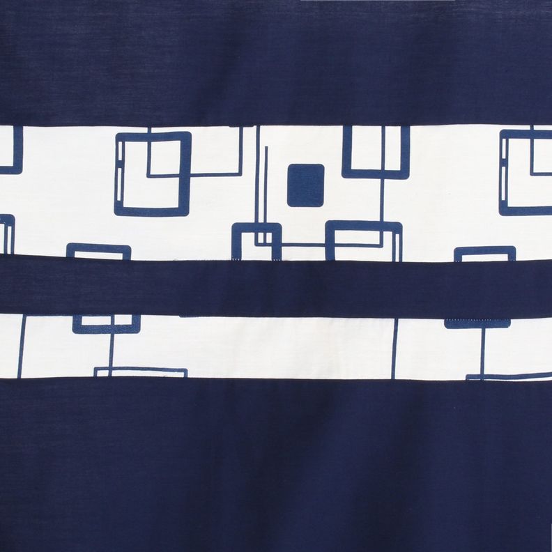 Cortina y Set de baño 7 piezas 180 x 180 cms azul cuadrados azules-3