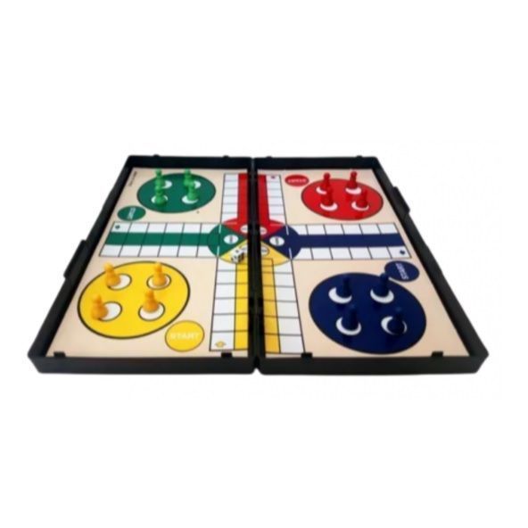Juego mágnetico 4 en 1,Ludo,Naipes,ajedrez y dama-4