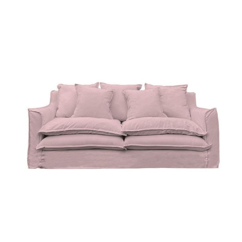 Sofa Puangue Lino Palo Rosa 3C