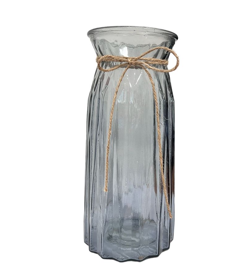 Florero Jarron Decorativo Vidrio Clasico Colores 24cm G-0