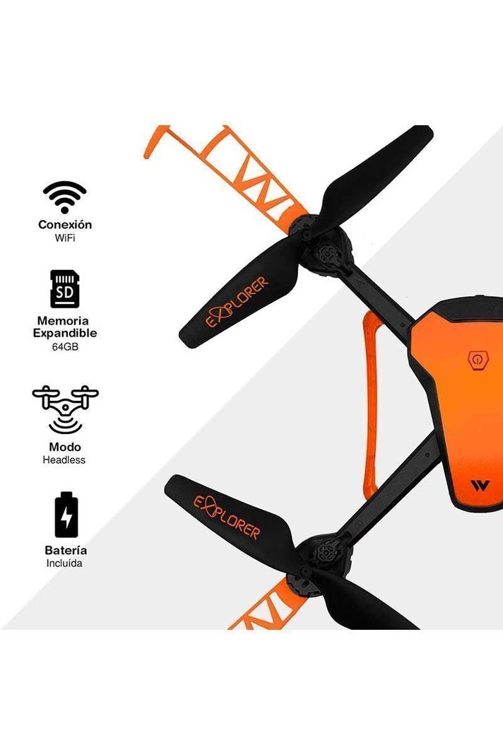 Drone A30 con Cámara HD y WiFi Naranjo-3